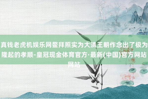 真钱老虎机娱乐网鳌拜照实为大清王朝作念出了极为隆起的孝顺-皇冠现金体育官方·最新(中国)官方网站