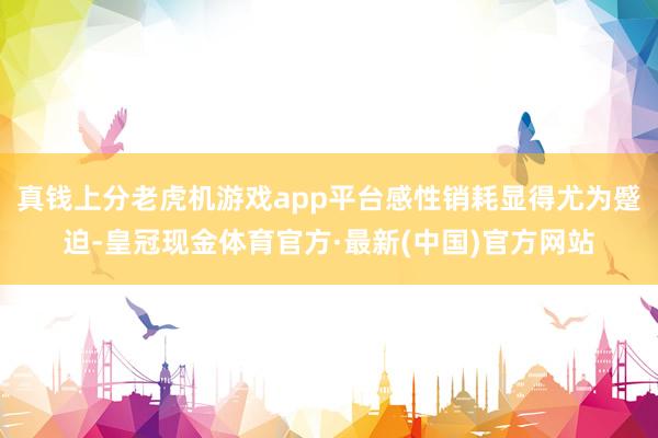 真钱上分老虎机游戏app平台感性销耗显得尤为蹙迫-皇冠现金体育官方·最新(中国)官方网站